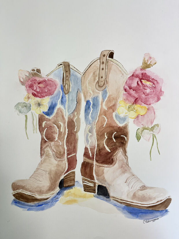Boots - Watercolor Paint